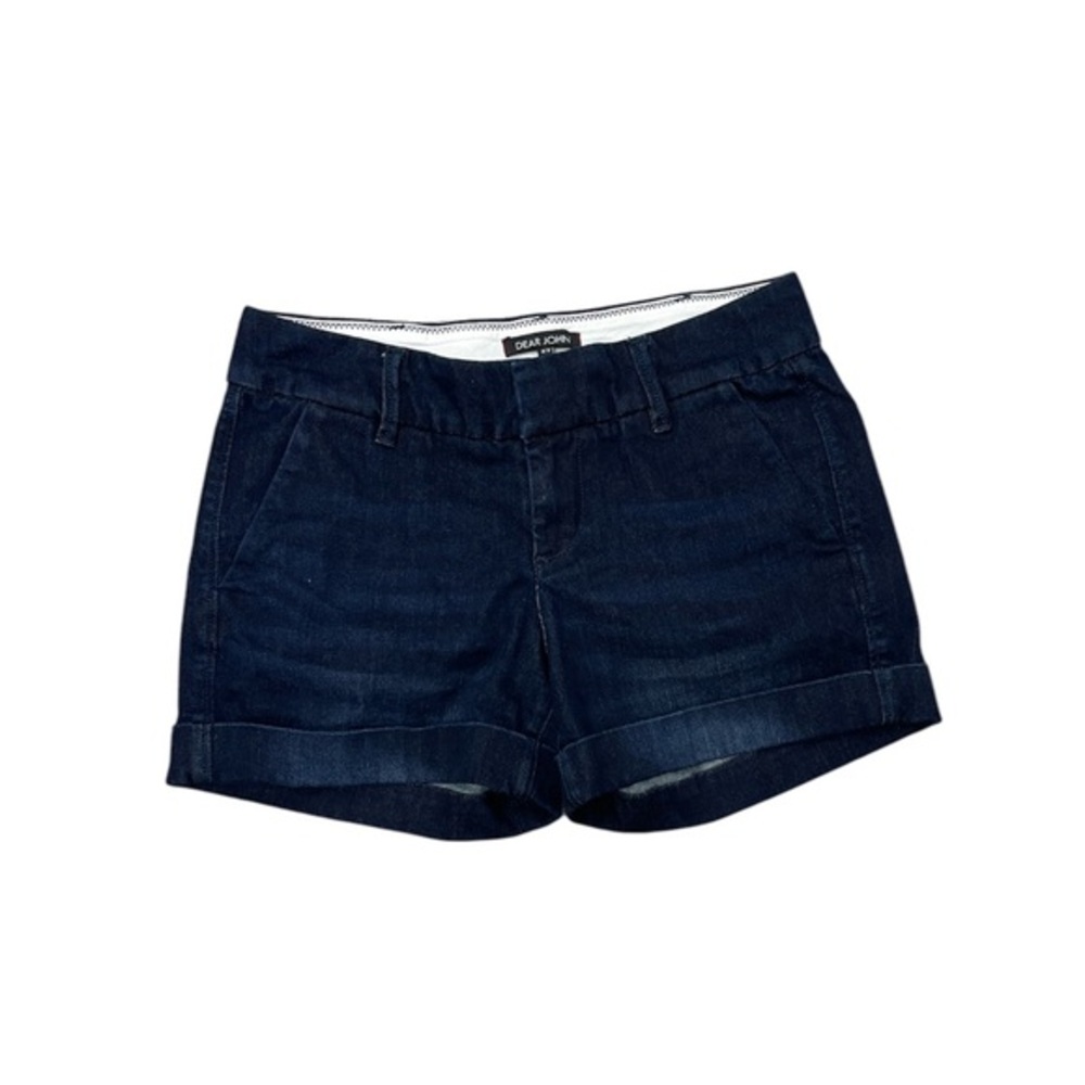 Dear John Navy Jean Shorts